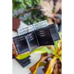 Fashion, accesorii si bijuterii - Barbati - Accesorii barbati - Portofele barbati - Portofel bărbați Lucky Bees, 100% piele naturală, 2 x 11 x 8.5 cm, negru, 456ZYM1831 - Infinity.ro
