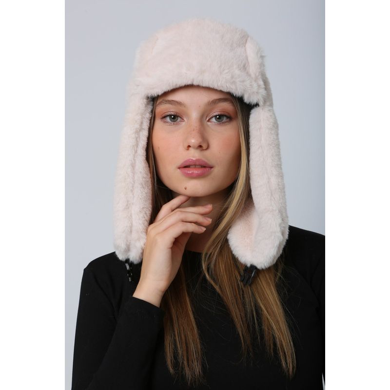 Fashion, accesorii si bijuterii - Femei - Accesorii femei - Caciuli si palarii femei - Bonetă femei Jumeon, 100% poliester, bej, 781ABG1266 - Infinity.ro