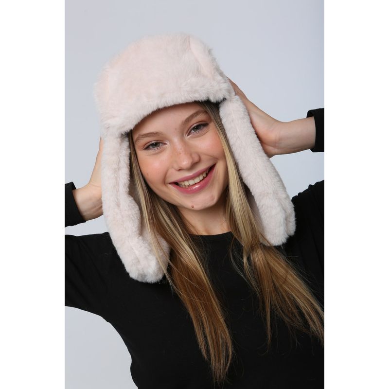 Fashion, accesorii si bijuterii - Femei - Accesorii femei - Caciuli si palarii femei - Bonetă femei Jumeon, 100% poliester, bej, 781ABG1266 - Infinity.ro