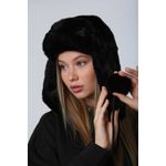 Fashion, accesorii si bijuterii - Femei - Accesorii femei - Caciuli si palarii femei - Bonetă femei Jumeon, 100% poliester, negru, 781ABG1188 - Infinity.ro