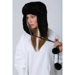 Fashion, accesorii si bijuterii - Femei - Accesorii femei - Caciuli si palarii femei - Bonetă femei Jumeon, 100% poliester, negru, 781ABG1188 - Infinity.ro