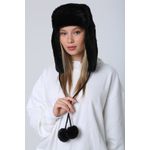 Fashion, accesorii si bijuterii - Femei - Accesorii femei - Caciuli si palarii femei - Bonetă femei Jumeon, 100% poliester, negru, 781ABG1188 - Infinity.ro