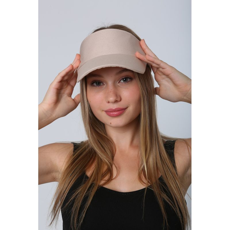 Fashion, accesorii si bijuterii - Femei - Accesorii femei - Caciuli si palarii femei - Pălărie femei Jumeon, 60% bumbac și 40% poliester, 56 x 62 cm, bej, 781ABG1543 - Infinity.ro