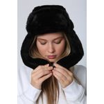 Fashion, accesorii si bijuterii - Femei - Accesorii femei - Caciuli si palarii femei - Bonetă femei Jumeon, 100% poliester, negru, 781ABG1272 - Infinity.ro
