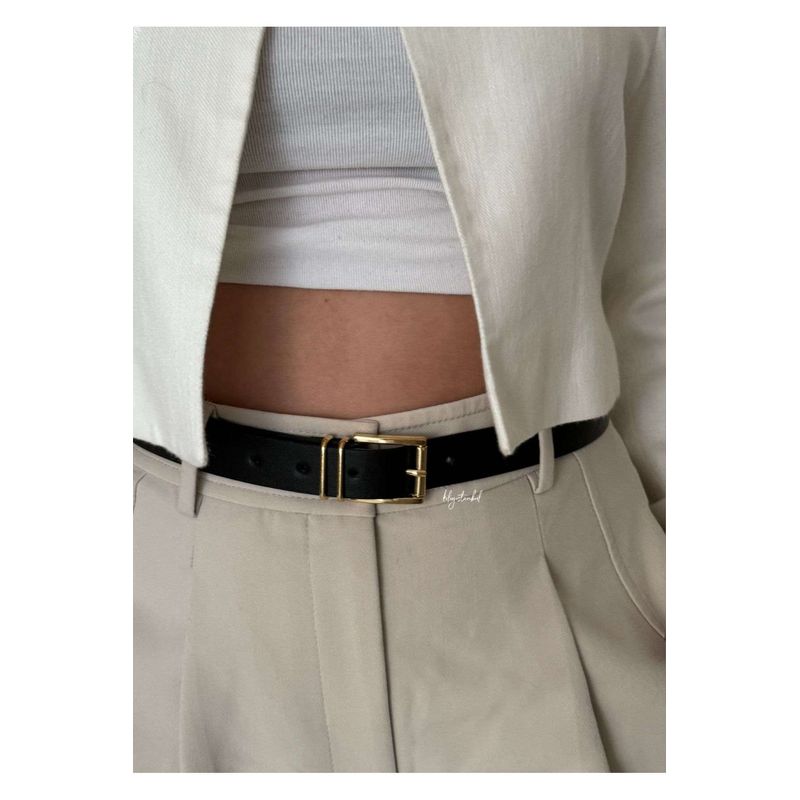 Fashion, accesorii si bijuterii - Femei - Accesorii femei - Curele femei - Curea Heliophilia, auriu, 600KNS2126 - Infinity.ro