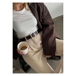 Fashion, accesorii si bijuterii - Femei - Accesorii femei - Curele femei - Curea Heliophilia, maro și auriu, 600KNS2107 - Infinity.ro