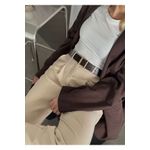 Fashion, accesorii si bijuterii - Femei - Accesorii femei - Curele femei - Curea Heliophilia, maro și auriu, 600KNS2107 - Infinity.ro