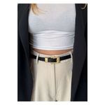 Fashion, accesorii si bijuterii - Femei - Accesorii femei - Curele femei - Curea Heliophilia, negru, 600KNS2129 - Infinity.ro