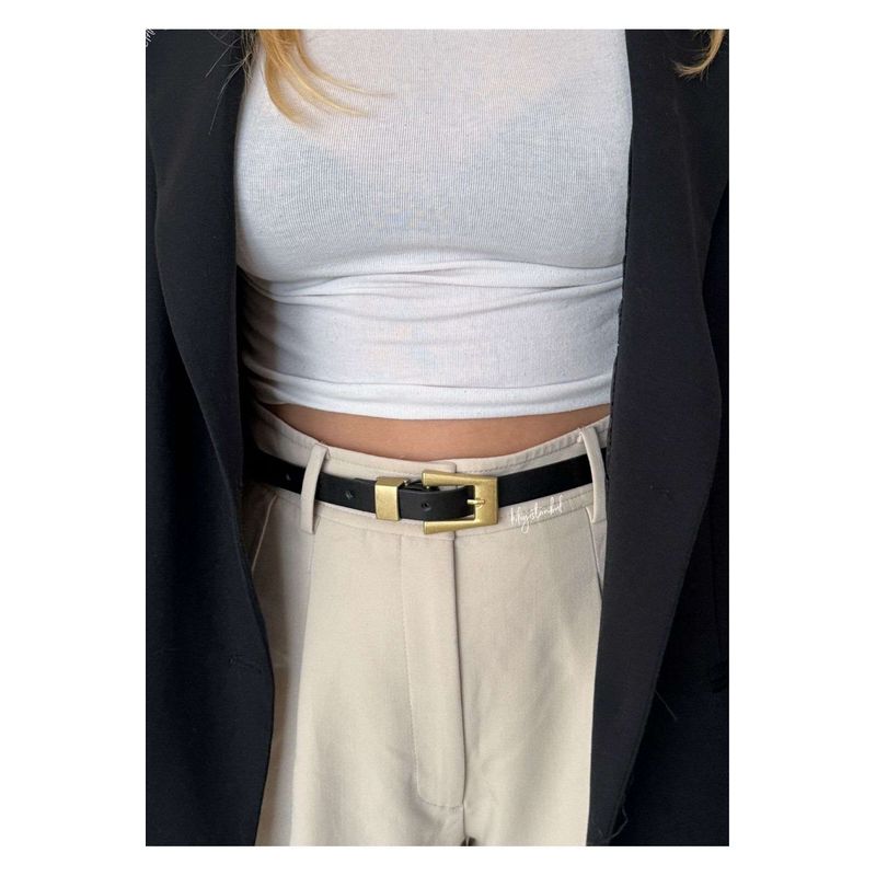 Fashion, accesorii si bijuterii - Femei - Accesorii femei - Curele femei - Curea Heliophilia, negru, 600KNS2129 - Infinity.ro