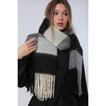 Fashion, accesorii si bijuterii - Femei - Accesorii femei - Esarfe si fulare femei - Șal Jumeon, 18% poliester și 82% acrilic, 45 x 200 cm, negru, 781ABG1244 - Infinity.ro