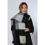 Fashion, accesorii si bijuterii - Femei - Accesorii femei - Esarfe si fulare femei - Șal Jumeon, 18% poliester și 82% acrilic, 45 x 200 cm, negru, 781ABG1244 - Infinity.ro