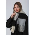 Fashion, accesorii si bijuterii - Femei - Accesorii femei - Esarfe si fulare femei - Șal Jumeon, 18% poliester și 82% acrilic, 45 x 200 cm, negru, 781ABG1244 - Infinity.ro