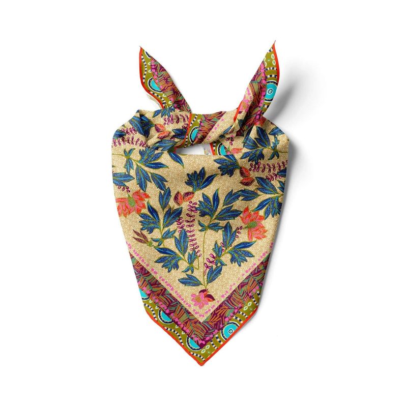 Fashion, accesorii si bijuterii - Femei - Accesorii femei - Esarfe si fulare femei - Șal Jumeon, 100% poliester, 55 x 55 cm, multicolor, 848SNF1124 - Infinity.ro