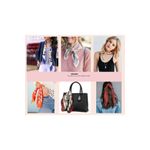 Fashion, accesorii si bijuterii - Femei - Accesorii femei - Esarfe si fulare femei - Șal Jumeon, 100% poliester, 55 x 55 cm, multicolor, 848SNF1124 - Infinity.ro