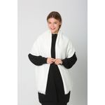 Fashion, accesorii si bijuterii - Femei - Accesorii femei - Esarfe si fulare femei - Șal Jumeon, 100% acrilic, 70 x 180 cm, ecru, 781ABG1199 - Infinity.ro