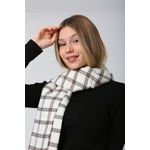 Fashion, accesorii si bijuterii - Femei - Accesorii femei - Esarfe si fulare femei - Șal Jumeon, 15% poliester și 85% acrilic, 70 x 180 cm, ecru, 781ABG1240 - Infinity.ro