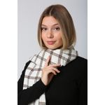 Fashion, accesorii si bijuterii - Femei - Accesorii femei - Esarfe si fulare femei - Șal Jumeon, 15% poliester și 85% acrilic, 70 x 180 cm, ecru, 781ABG1240 - Infinity.ro