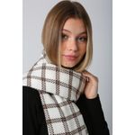 Fashion, accesorii si bijuterii - Femei - Accesorii femei - Esarfe si fulare femei - Șal Jumeon, 15% poliester și 85% acrilic, 70 x 180 cm, ecru, 781ABG1240 - Infinity.ro