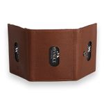 Fashion, accesorii si bijuterii - Femei - Accesorii femei - Portofele femei - Portofel Lucky Bees, 100% piele naturală, 7.5 x 9.5 x 2.5 cm, tan, 853MYV4697 - Infinity.ro