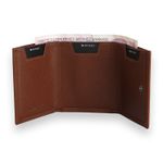 Fashion, accesorii si bijuterii - Femei - Accesorii femei - Portofele femei - Portofel Lucky Bees, 100% piele naturală, 7.5 x 9.5 x 2.5 cm, tan, 853MYV4697 - Infinity.ro