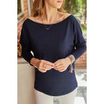 Fashion, accesorii si bijuterii - Femei - Imbracaminte femei - Camasi si bluze femei - Bluză femei Jumeon, 95% vâscoză, bleumarin, 215XHN4492 - S - Infinity.ro