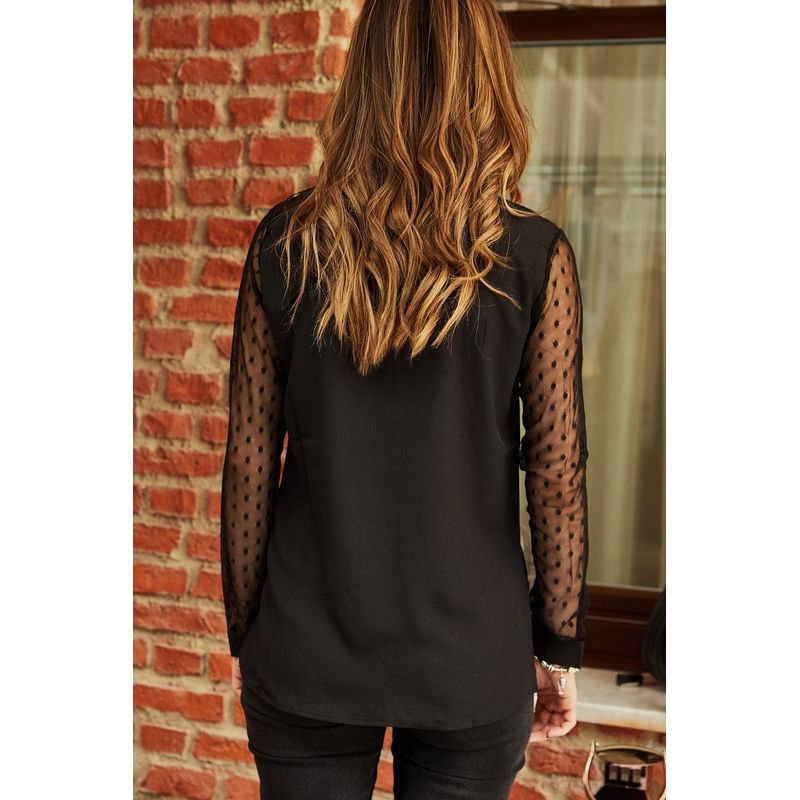 Fashion, accesorii si bijuterii - Femei - Imbracaminte femei - Camasi si bluze femei - Cămașă femei Jumeon, 100% vâscoză, negru, 215XHN1611 - S - Infinity.ro
