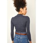 Fashion, accesorii si bijuterii - Femei - Imbracaminte femei - Camasi si bluze femei - Bluză femei Jumeon, 63% bumbac și 35% poliester, indigo albastru, 215XHN1464 - Infinity.ro