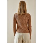 Fashion, accesorii si bijuterii - Femei - Imbracaminte femei - Camasi si bluze femei - Bluză Jumeon, 70% bumbac și 30% poliester, camel, 215XHN4395 - S - Infinity.ro