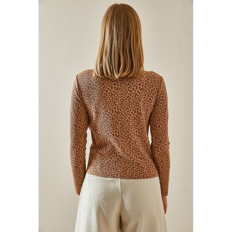 Fashion, accesorii si bijuterii - Femei - Imbracaminte femei - Camasi si bluze femei - Bluză Jumeon, 70% bumbac și 30% poliester, camel, 215XHN4395 - S - Infinity.ro