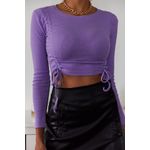 Fashion, accesorii si bijuterii - Femei - Imbracaminte femei - Camasi si bluze femei - Bluză femei Jumeon, 70% bumbac și 30% poliester, mov, 215XHN2354 - standard - Infinity.ro