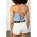 Fashion, accesorii si bijuterii - Femei - Imbracaminte femei - Camasi si bluze femei - Bluză femei Jumeon, 65% bumbac și 35% poliester, deschis albastru, 215XHN1358 - Infinity.ro