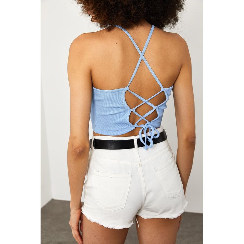 Fashion, accesorii si bijuterii - Femei - Imbracaminte femei - Camasi si bluze femei - Bluză femei Jumeon, 65% bumbac și 35% poliester, deschis albastru, 215XHN1358 - Infinity.ro