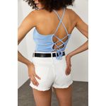 Fashion, accesorii si bijuterii - Femei - Imbracaminte femei - Camasi si bluze femei - Bluză femei Jumeon, 65% bumbac și 35% poliester, deschis albastru, 215XHN1358 - Infinity.ro