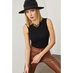 Fashion, accesorii si bijuterii - Femei - Imbracaminte femei - Camasi si bluze femei - Bluză femei Jumeon, 70% bumbac și 30% poliester, negru, 215XHN1151 - S - Infinity.ro