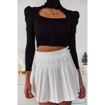 Fashion, accesorii si bijuterii - Femei - Imbracaminte femei - Camasi si bluze femei - Bluză femei Jumeon, 70% bumbac și 30% poliester, negru, 215XHN1266 - Infinity.ro