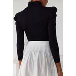Fashion, accesorii si bijuterii - Femei - Imbracaminte femei - Camasi si bluze femei - Bluză femei Jumeon, 70% bumbac și 30% poliester, negru, 215XHN1266 - Infinity.ro