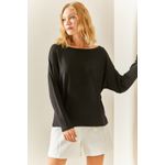 Fashion, accesorii si bijuterii - Femei - Imbracaminte femei - Camasi si bluze femei - Bluză femei Jumeon, 100% bumbac, negru, 215XHN4244 - S - Infinity.ro