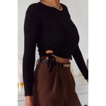 Fashion, accesorii si bijuterii - Femei - Imbracaminte femei - Camasi si bluze femei - Bluză femei Jumeon, 70% bumbac și 30% poliester, negru, 215XHN1207 - Infinity.ro