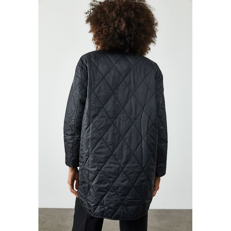 Fashion, accesorii si bijuterii - Femei - Imbracaminte femei - Paltoane si trenciuri femei - Palton Jumeon, 100% poliester, negru, 215XHN2654 - 36 - Infinity.ro