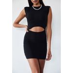 Fashion, accesorii si bijuterii - Femei - Imbracaminte femei - Rochii femei - Rochie Jumeon, 65% bumbac și 35% poliester, negru, 215XHN1293 - Infinity.ro