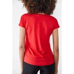 Fashion, accesorii si bijuterii - Femei - Imbracaminte femei - Tricouri si topuri femei - Tricou femei Jumeon, 95% vâscoză și 5% elastan, roșu, 215XHN1136 - S - Infinity.ro