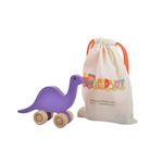 Jucarii, Copii si Bebe - Jucarii si jocuri - Jucarii & jocuri educative - Jocuri si jucarii educative - Dinozaur mov Hanah Home, lemn de pin, 15 x 5 x 13 cm, 109TRS1135 - Infinity.ro