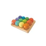 Jucarii, Copii si Bebe - Jucarii si jocuri - Jucarii & jocuri educative - Jocuri si jucarii educative - Bile pastel Hanah Home, lemn de pin, 4 cm, multicolor, 109TRS1140 - Infinity.ro