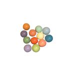 Jucarii, Copii si Bebe - Jucarii si jocuri - Jucarii & jocuri educative - Jocuri si jucarii educative - Bile pastel Hanah Home, lemn de pin, 4 cm, multicolor, 109TRS1140 - Infinity.ro