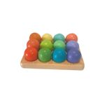 Jucarii, Copii si Bebe - Jucarii si jocuri - Jucarii & jocuri educative - Jocuri si jucarii educative - Bile pastel Hanah Home, lemn de pin, 4 cm, multicolor, 109TRS1140 - Infinity.ro