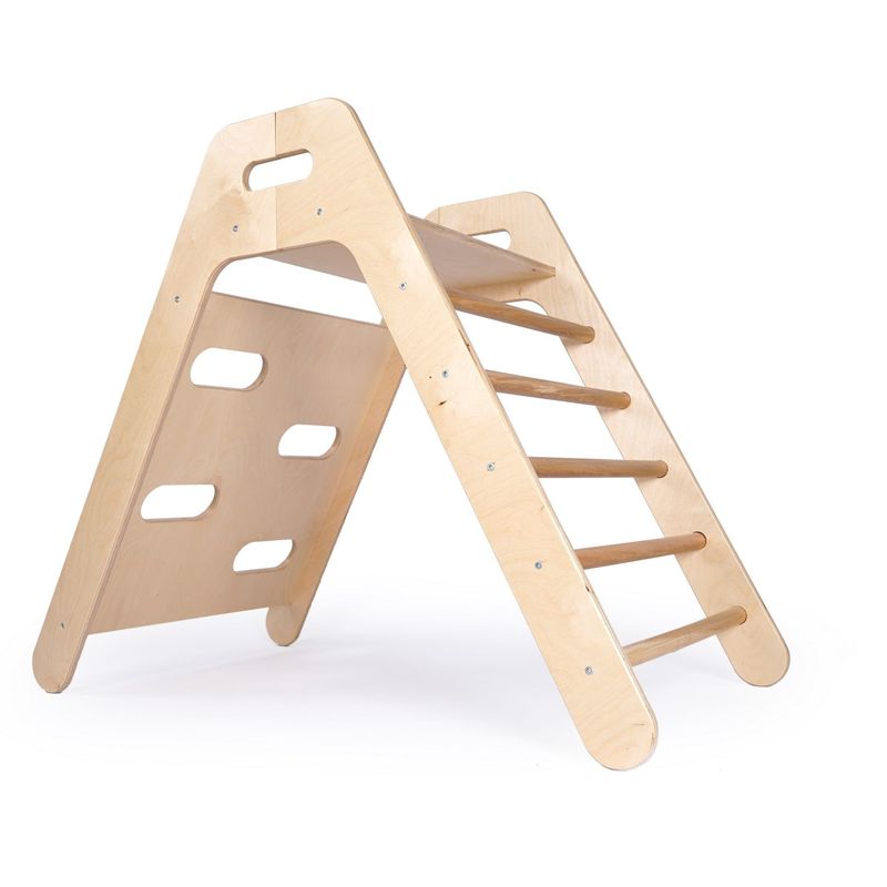 Jucarii, Copii si Bebe - Jucarii si jocuri - Jucarii de exterior - Spatii de joaca si accesorii - Set Pikler Hanah Home, placaj, 98 x 53 x 72 cm, stejar, 160RSW1122 - Infinity.ro