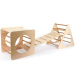Jucarii, Copii si Bebe - Jucarii si jocuri - Jucarii de exterior - Spatii de joaca si accesorii - Set Pikler Hanah Home, placaj, stejar, 160RSW1129 - Infinity.ro