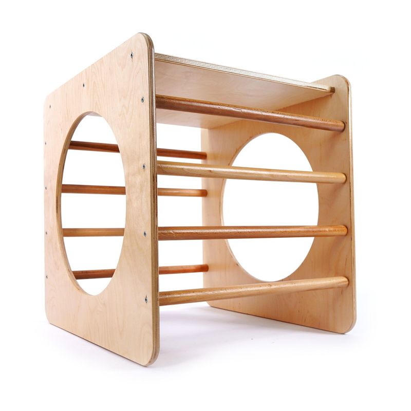 Jucarii, Copii si Bebe - Jucarii si jocuri - Jucarii de exterior - Spatii de joaca si accesorii - Pikler căţărător Hanah Home, placaj, 60 x 53 x 53 cm, stejar, 160RSW1130 - Infinity.ro
