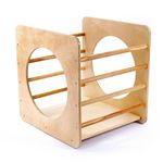Jucarii, Copii si Bebe - Jucarii si jocuri - Jucarii de exterior - Spatii de joaca si accesorii - Pikler căţărător Hanah Home, placaj, 60 x 53 x 53 cm, stejar, 160RSW1130 - Infinity.ro