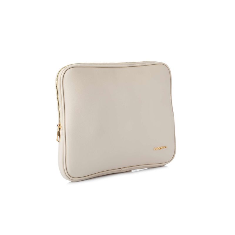 Laptop, Telefoane si Tablete - Laptopuri si accesorii - Accesorii Laptop - Genti laptop - Geantă laptop Lucky Bees, piele, 4 x 35 x 27 cm, crem, 671LKB2208 - Infinity.ro